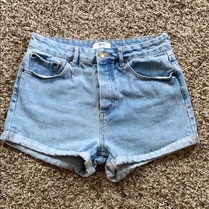 High Rise Jean Shorts